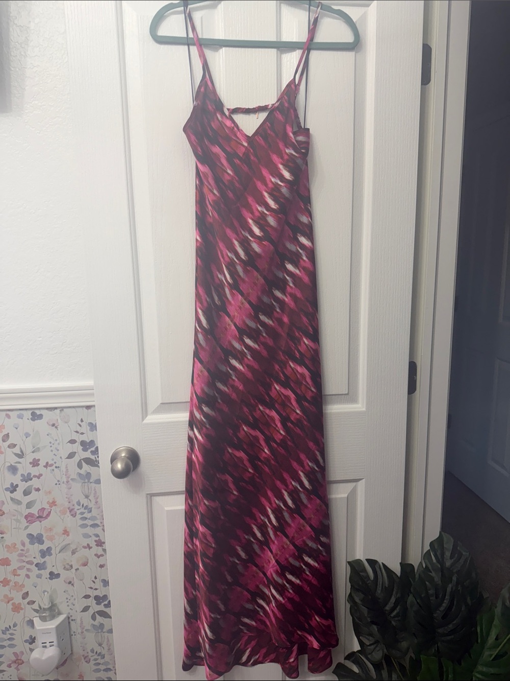 MISA LOS ANGELES Women’s Pink Patterned Slip Dress